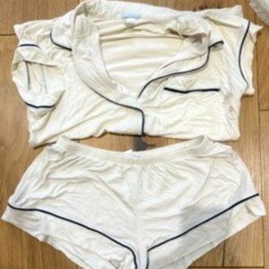 Eberjey Short Sleeve Short Pajama Set